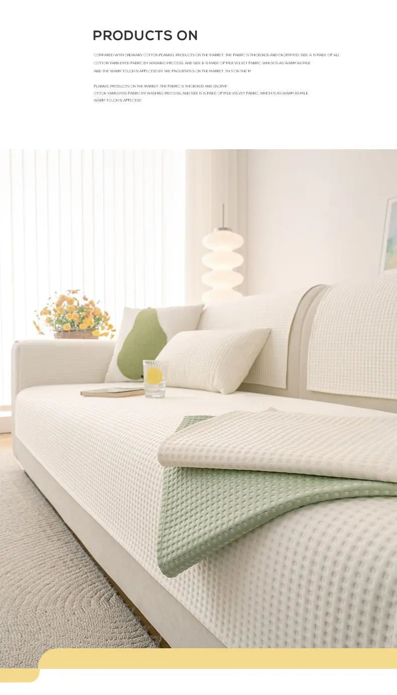 Cooling Sofa Cover with Anti-Slip Backing