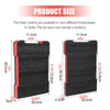 Diagram showing two thicknesses of foam inserts for a Milwaukee packout toolbox, with dimensions provided in centimeters and 