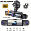 4-Channel 360° Dash Cam with Full Vehicle Coverage and Night Vision