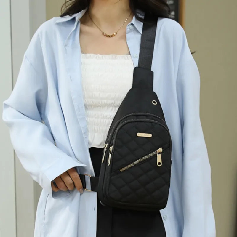 Women's Waterproof Sling Crossbody Bag with Adjustable Strap