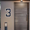 Solar-Powered LED House Number Sign