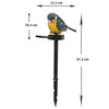 Solar-Powered Resin Bird Garden Stake Light