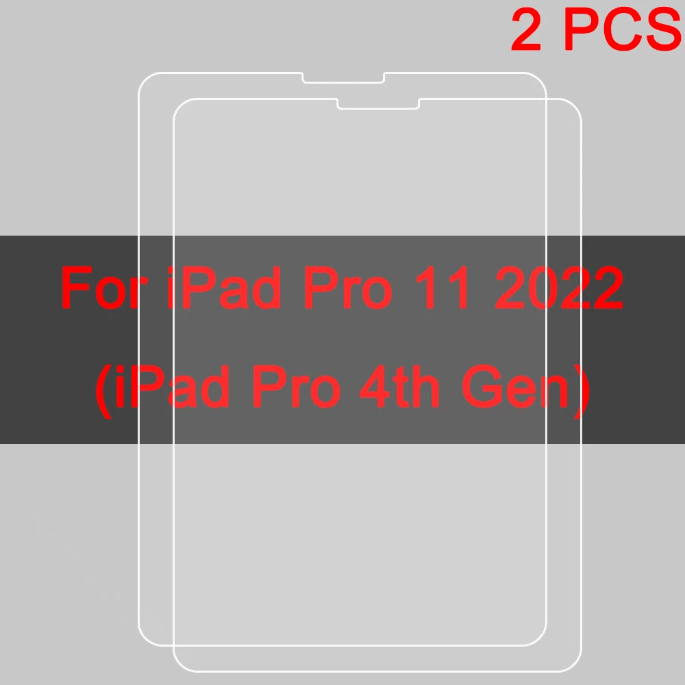 HD Tempered Glass Screen Protector for iPad (2-Pack)