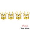 Crystal Crown Tire Valve Caps - Set of 4