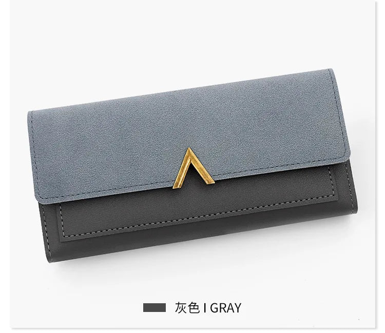 Women's Tri-Fold PU Leather Wallet with Coin Pocket