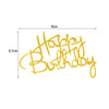 Golden Acrylic Happy Birthday Cake Topper