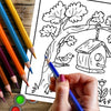 Springtime Mini Coloring Book for Adults