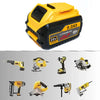Yellow and black lithium-ion battery pack for power tools, labeled 9.0Ah 60V DCB609.