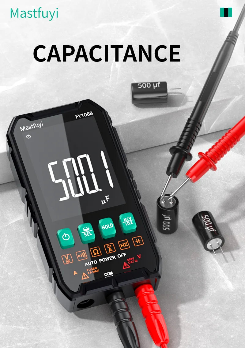 6000-Count Auto-Ranging Digital Multimeter with True RMS