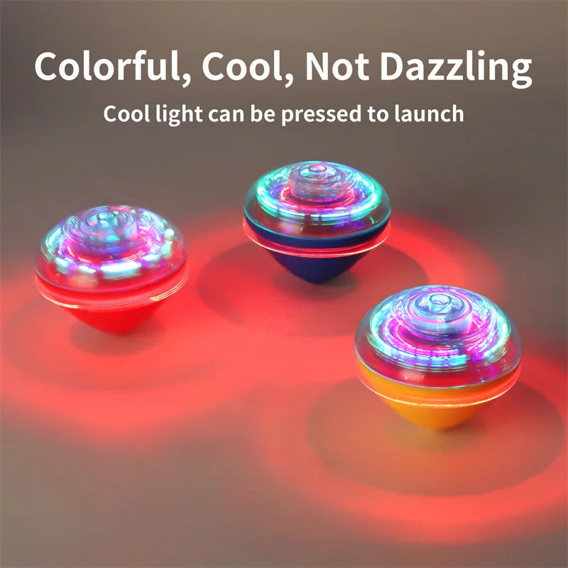 Musical Light-Up Spinning Top with Launcher