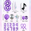 33-Piece K-Pop Music Theme Balloon Pillar Set for Party Decor