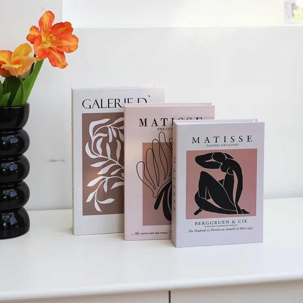 Set of 3 Decorative Faux Books for Shelf & Coffee Table Styling
