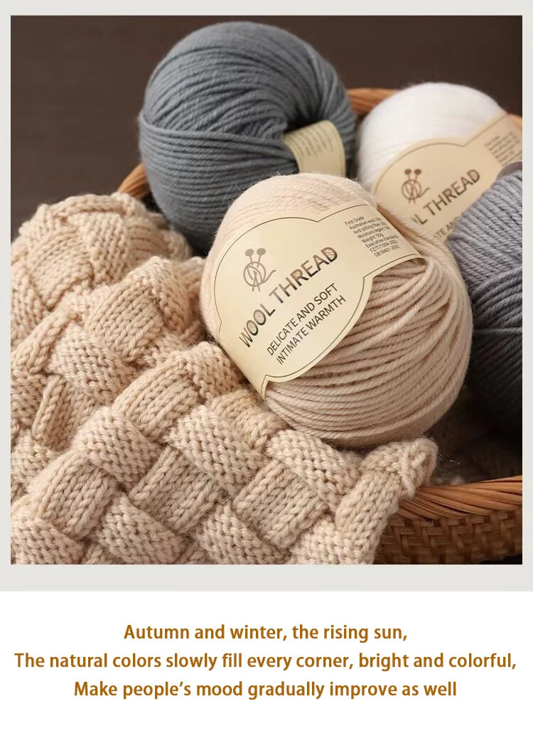 Combed Alpaca Blend Yarn for Hand Knitting – 10-Pack Wool Balls