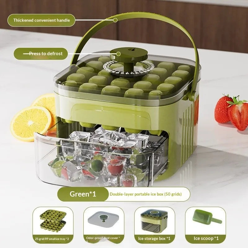 Ice Maker with 50 Cubes for Large Capacity Storage