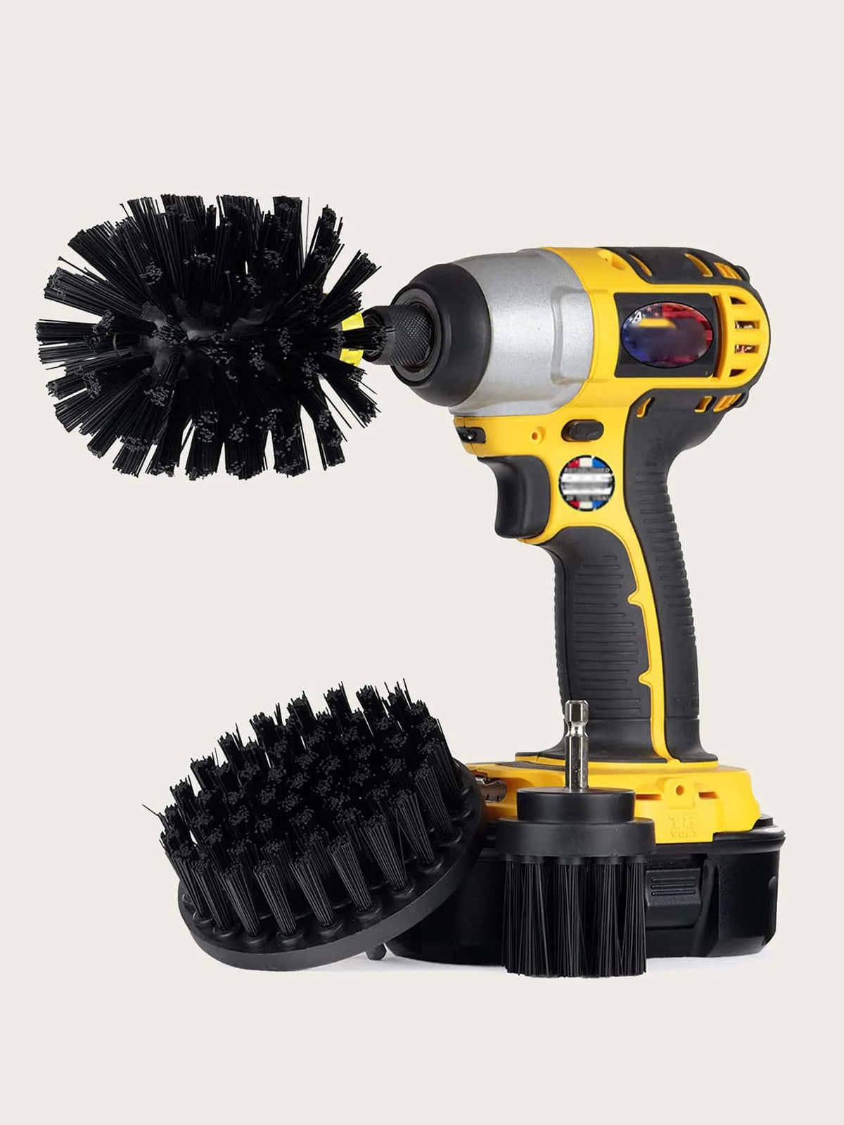Rotary Drill Brush Cleaning Kit for Deep Scrubbing