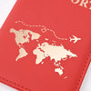 Map Pattern Passport Cover and Luggage Tag Set