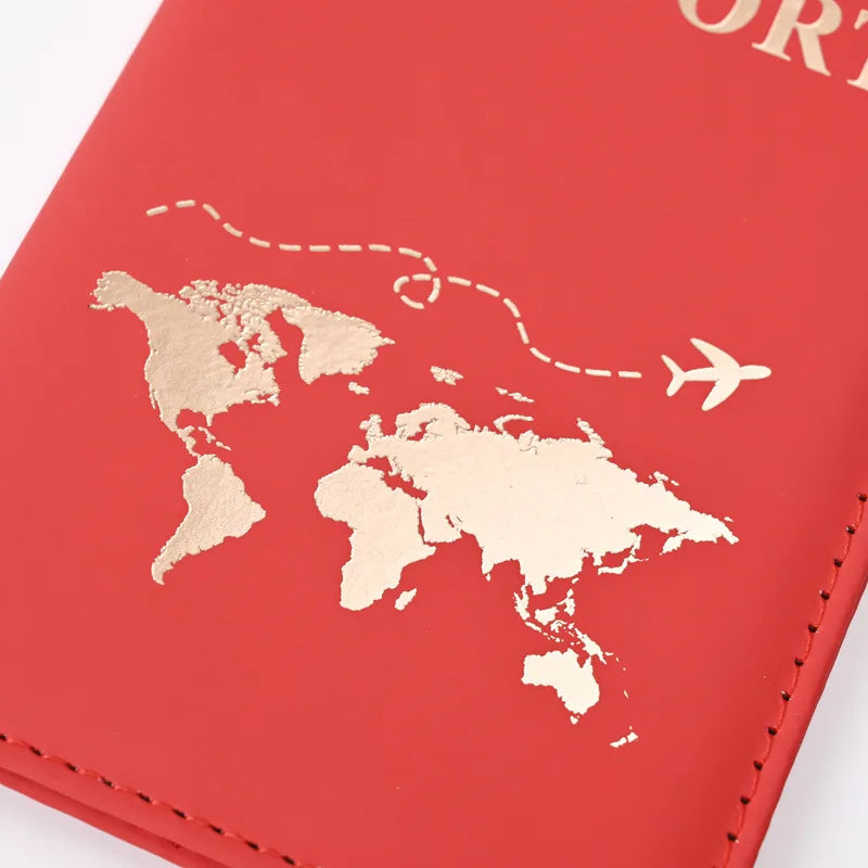 Map Pattern Passport Cover and Luggage Tag Set
