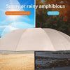 Auto Reverse-Folding Umbrella with Reflective Stripe & Carabiner Handle