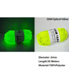 Yellow glow-in-the-dark polyester yarn for knitting and crochet with a 2mm diameter and 50 meters length
