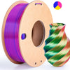 Dual & Tri-Color Silk PLA Filament for 3D Printing