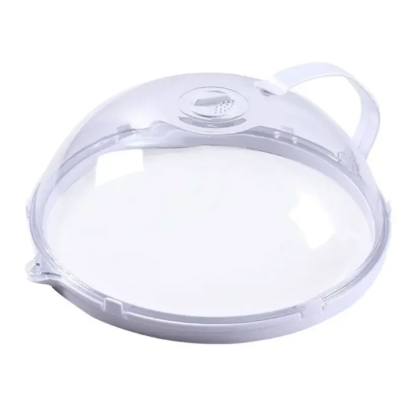 Transparent Microwave Splash Guard with Ergonomic Handle