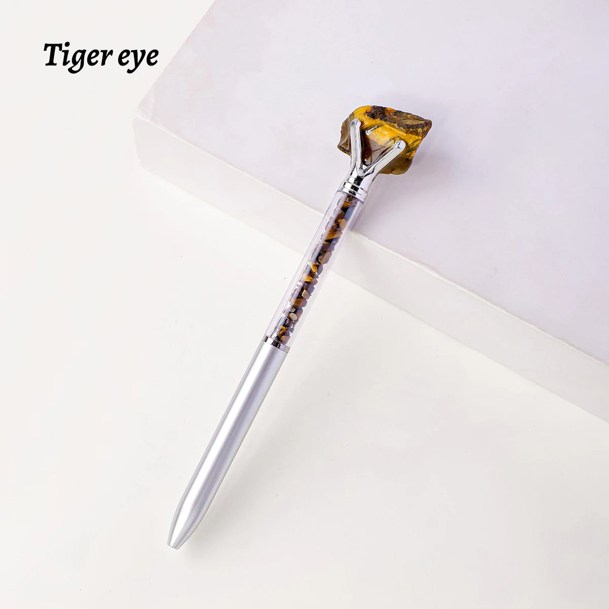 Natural Amethyst Crystal Ballpoint Pen