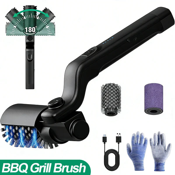 Brosse électrique sans fil pour gril