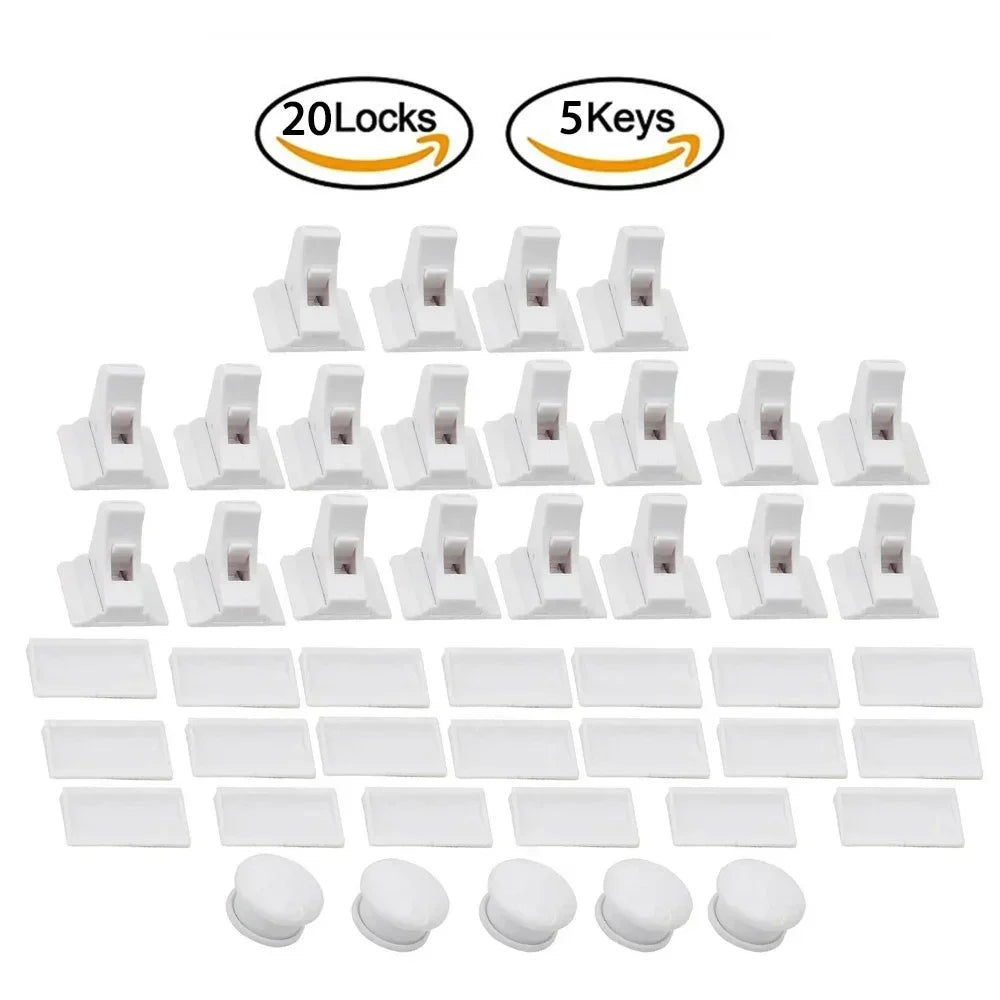 Magnetic Child Safety Cabinet Locks (Set of 2)
