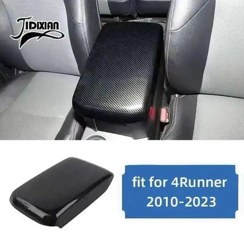 Black carbon fiber trim kit for Toyota 4Runner interior panel.