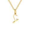 Collier avec Lettre Initiale et Pendentif Cœur