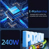 240W USB-C Fast Charging Cable with Digital Display