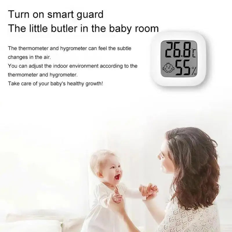 Compact Digital Thermometer and Hygrometer for Home
