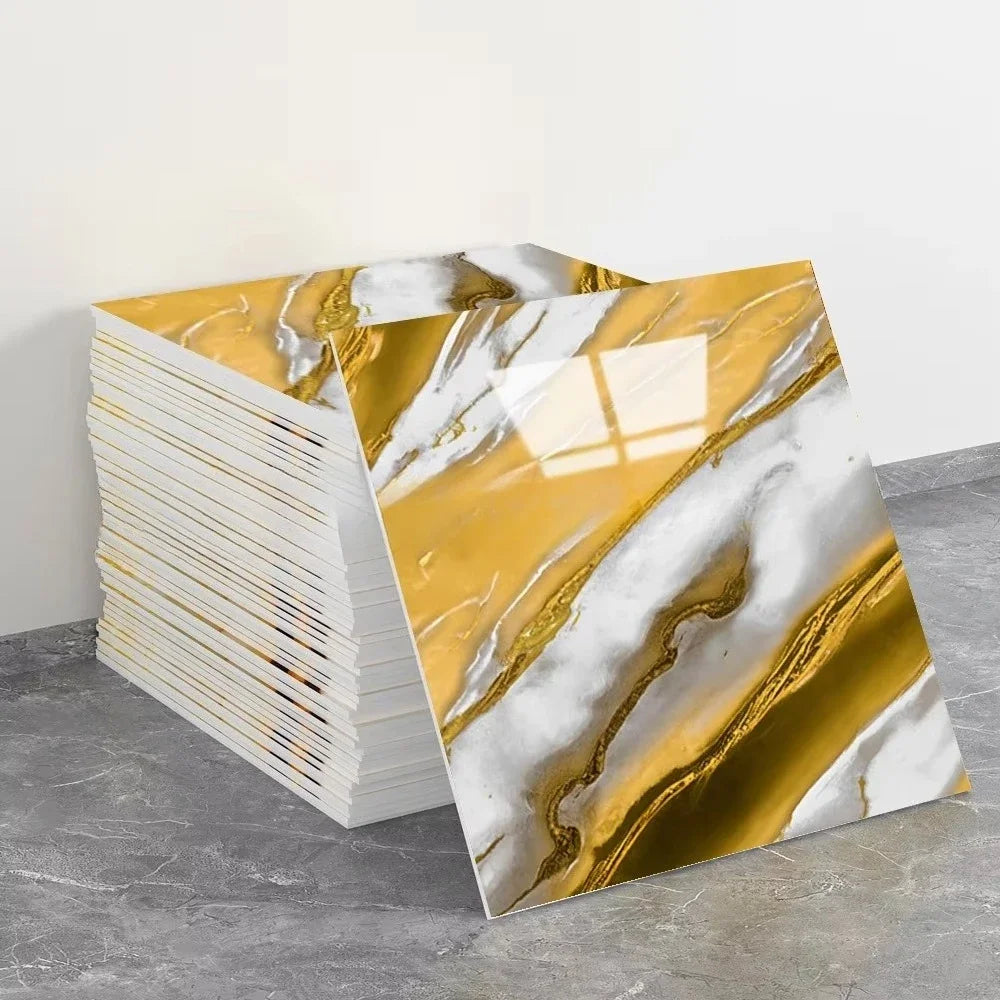 Waterproof Marble Peel and Stick Wall Tiles