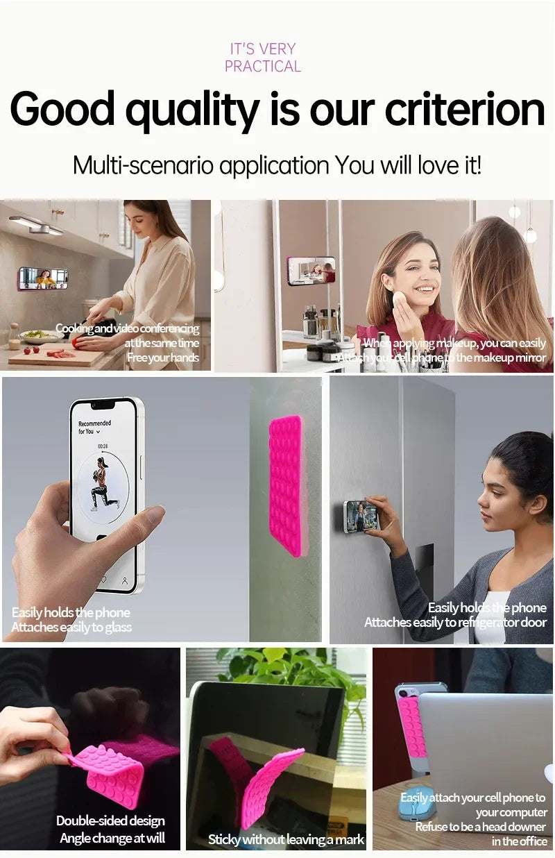 Multifunctional Silicone Suction Cup Phone Holder