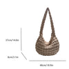 Pleated Plaid Crossbody Bag