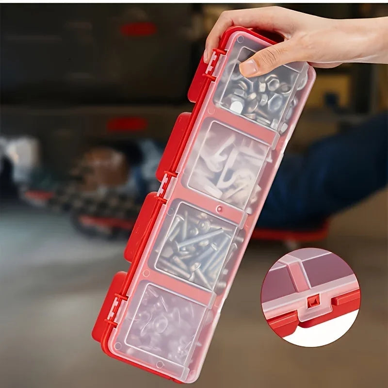 Multi-Compartment Storage Box for Small Parts and Crafts