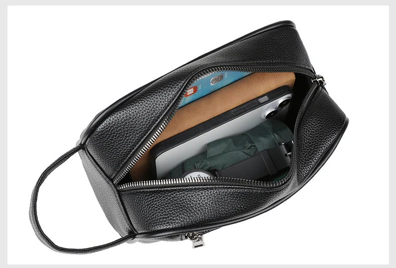 Men's PU Leather Casual Crossbody Clutch Bag