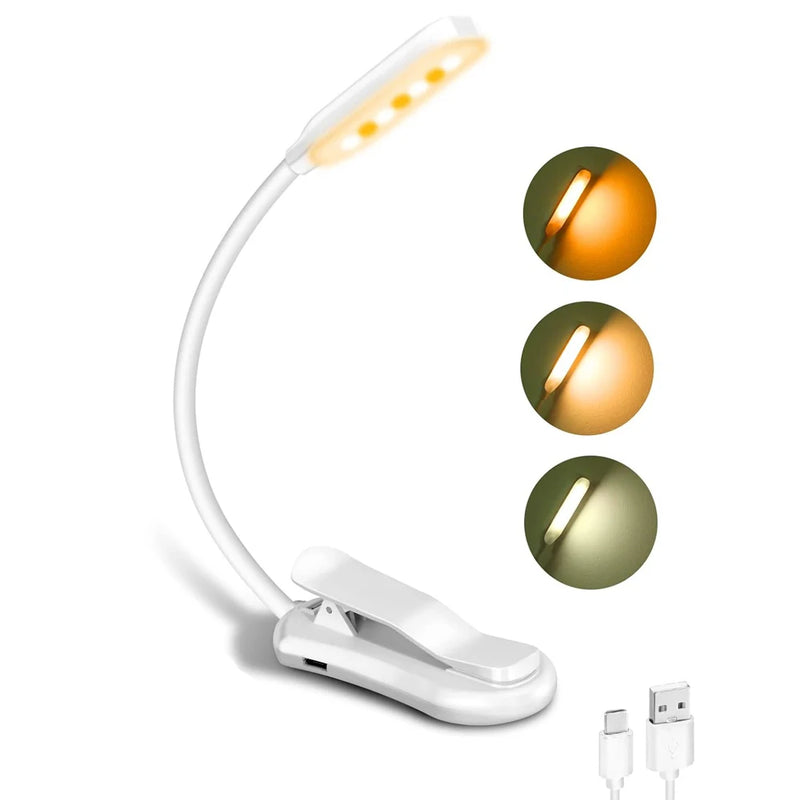 Rechargeable LED Book Light with Adjustable Brightness