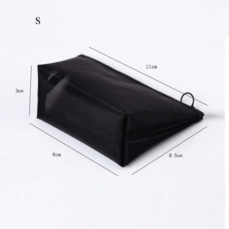 Breathable Mesh Makeup Bag Organizer - Multi-Purpose Travel Toiletry Pouch