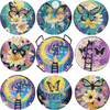 DIY Diamond Art Coaster Set with Holder – 8 Acrylic Coasters for Home Decor and Gifting