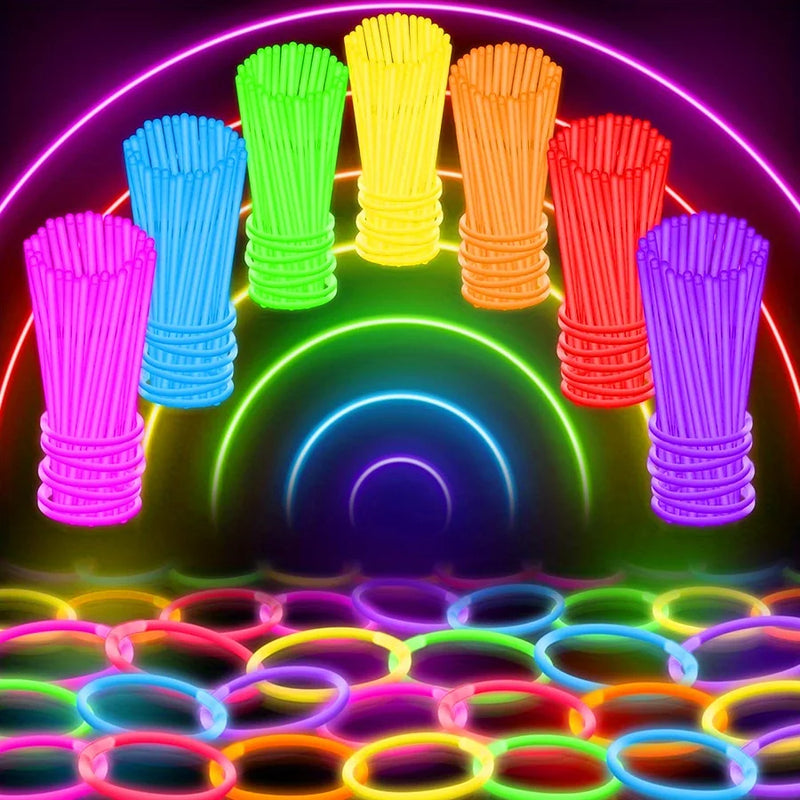 Palillos para Fiesta con Luz Nocturna y Conectores