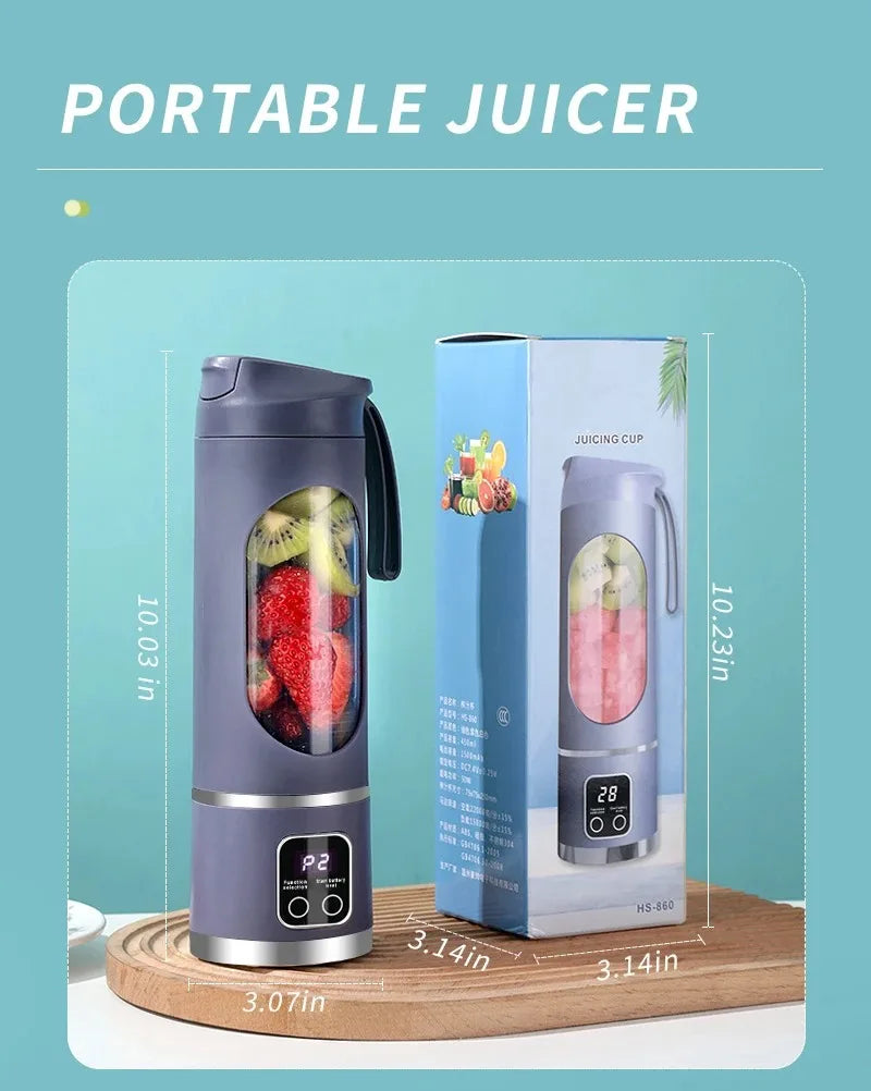 Portable USB Rechargeable Fruit Juicer Blender Cup