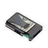 Portefeuille RFID en aluminium fin avec attache-monnaie