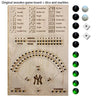 Wooden Baseball Dice Board Game