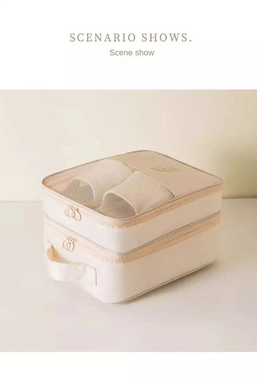 Waterproof Travel Shoe Storage Bag with Mesh Window