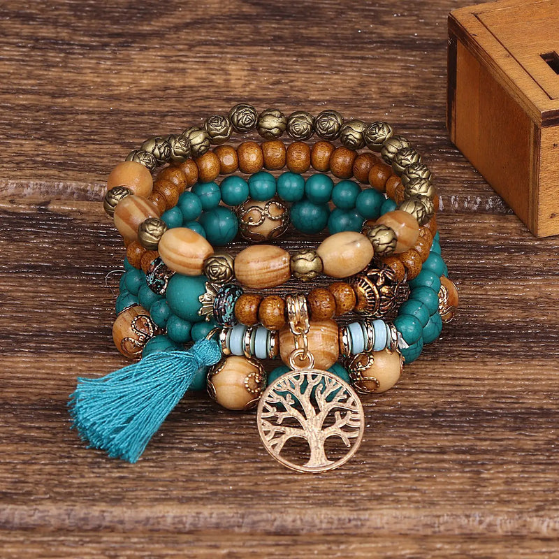 Pulsera Boho Árbol de la Vida - Set