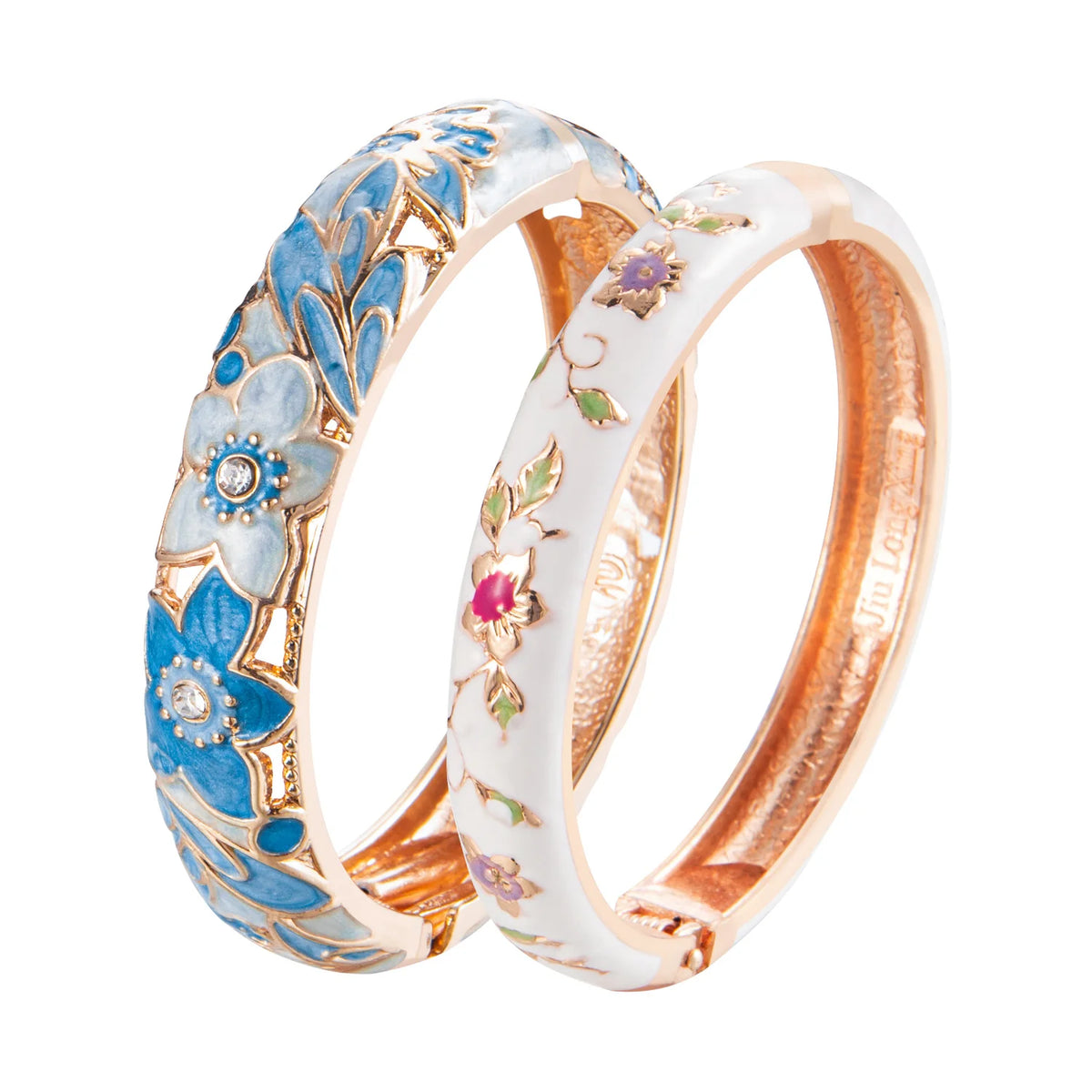 Double Enamel Women's Bangle Set