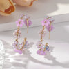 Pendientes Gota de Girasol con Cuentas Estilo Bohemio