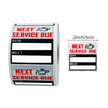 Oil Change Reminder Stickers
