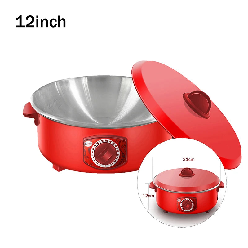 12-Inch Electric Multi-Cooker Hot Pot